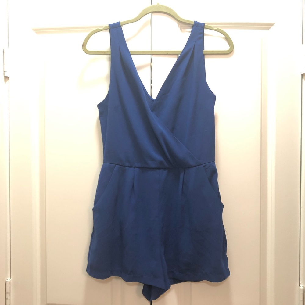 Royal Blue Romper; HAS POCKETS!!